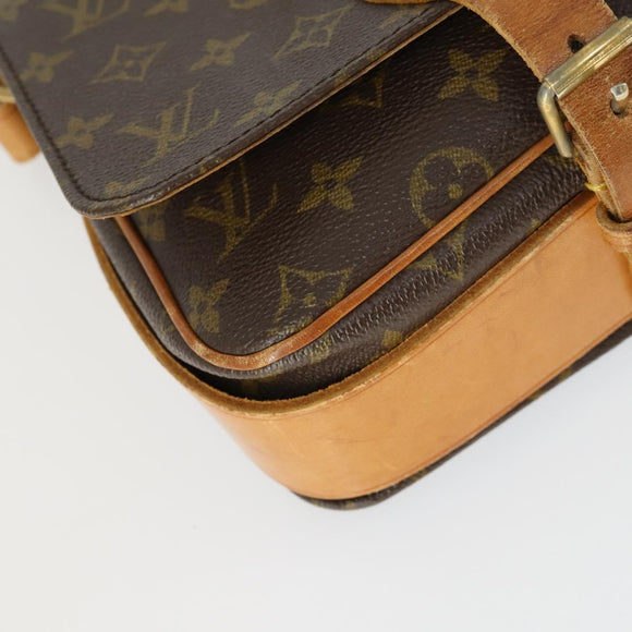 LOUIS VUITTON Monogram Cartouchiere MM Shoulder Bag M51253 LV Auth BA10177