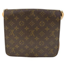 LOUIS VUITTON Monogram Cartouchiere MM Shoulder Bag M51253 LV Auth BA10177-3