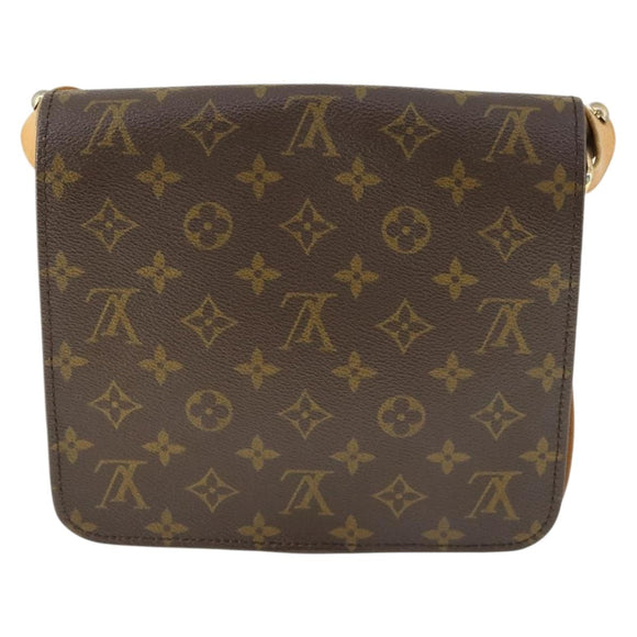 LOUIS VUITTON Monogram Cartouchiere MM Shoulder Bag M51253 LV Auth BA10177