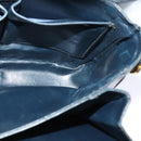 CELINE C Sulky Shoulder Bag Canvas Navy Gold Auth BA1018-20