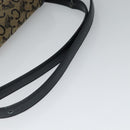 CELINE C Sulky Shoulder Bag Canvas Navy Gold Auth BA1018-7