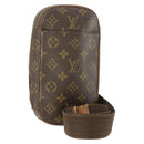 LOUIS VUITTON Monogram Pochette Gange Umhängetasche M51870 LV Auth BA10180-1