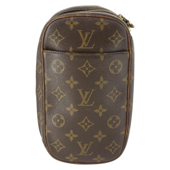 LOUIS VUITTON Monogram Pochette Gange Umhängetasche M51870 LV Auth BA10180