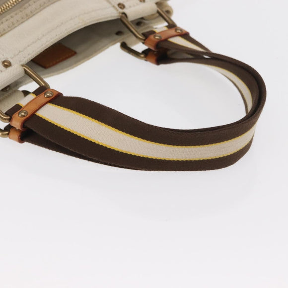 LOUIS VUITTON Cruise line Glove Shopper MM Bag Canvas Beige M95114 Auth BA10185