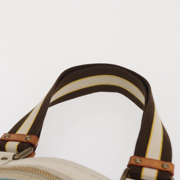 LOUIS VUITTON Cruise line Glove Shopper MM Bag Canvas Beige M95114 Auth BA10185