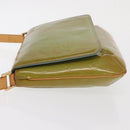 LOUIS VUITTON Vernis Thompson Street Shoulder Bag Baby Blue M91009 Auth BA10188-4