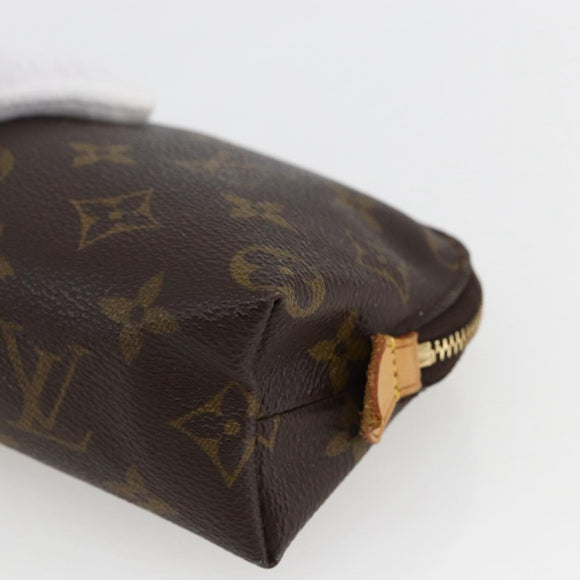 LOUIS VUITTON Monogram Pochette Cosmetic PM Cosmetic Pouch M47515 Auth BA10189