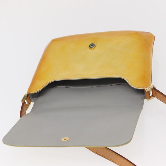LOUIS VUITTON Vernis Thompson Street Shoulder Bag Gris M91008 LV Auth BA10191
