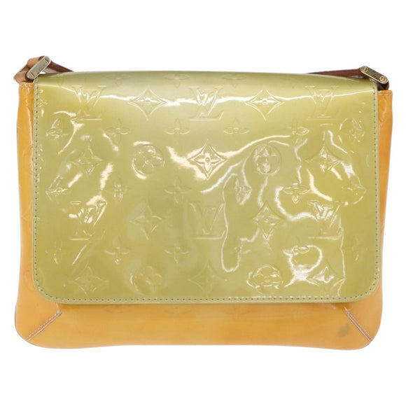 LOUIS VUITTON Vernis Thompson Street Shoulder Bag Gris M91008 LV Auth BA10191