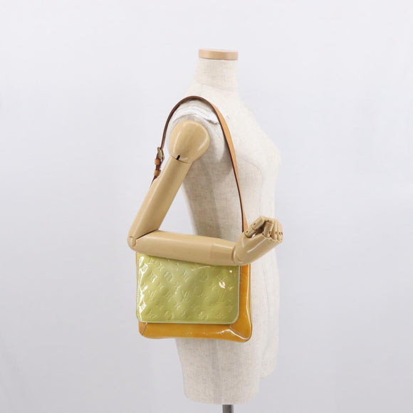 LOUIS VUITTON Vernis Thompson Street Shoulder Bag Gris M91008 LV Auth BA10191