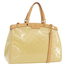 LOUIS VUITTON Monogram Vernis Blair MM Hand Bag Beige M90180 LV Auth BA10195-1