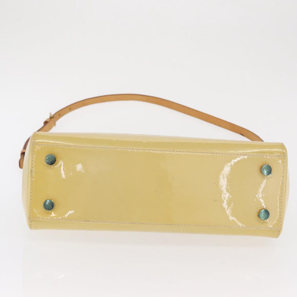LOUIS VUITTON Monogram Vernis Blair MM Hand Bag Beige M90180 LV Auth BA10195