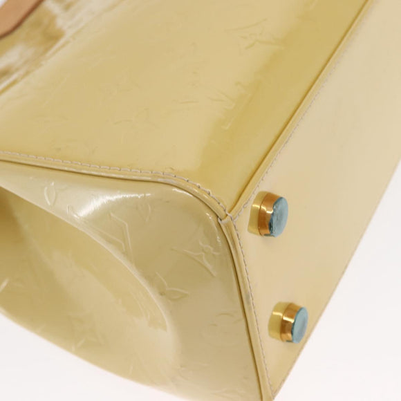 LOUIS VUITTON Monogram Vernis Blair MM Hand Bag Beige M90180 LV Auth BA10195