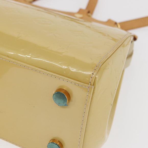 LOUIS VUITTON Monogram Vernis Blair MM Hand Bag Beige M90180 LV Auth BA10195