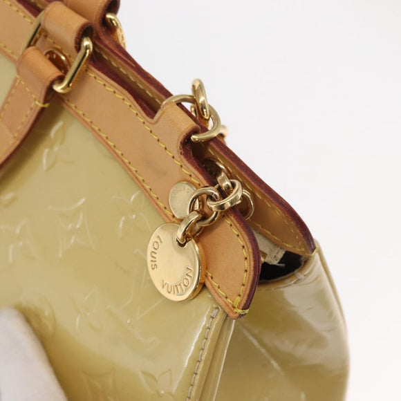LOUIS VUITTON Monogram Vernis Blair MM Hand Bag Beige M90180 LV Auth BA10195