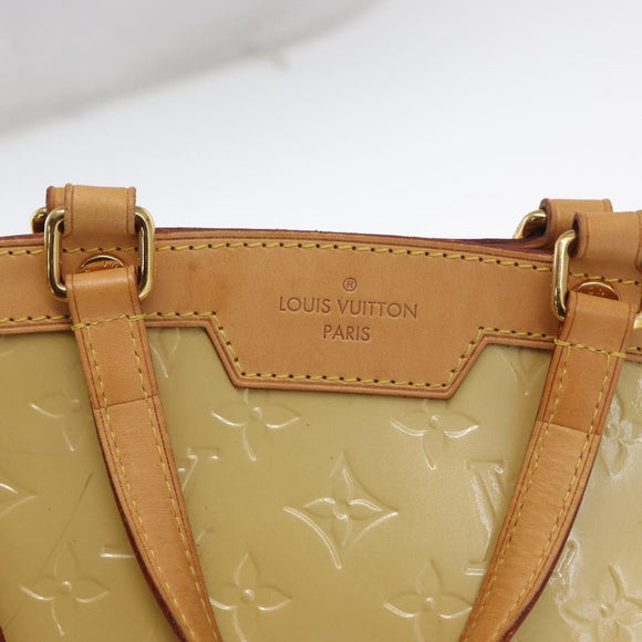 LOUIS VUITTON Monogram Vernis Blair MM Hand Bag Beige M90180 LV Auth BA10195