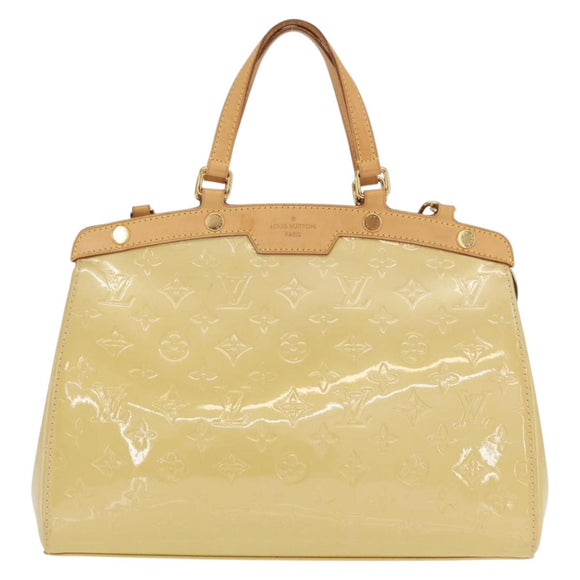 LOUIS VUITTON Monogram Vernis Blair MM Hand Bag Beige M90180 LV Auth BA10195
