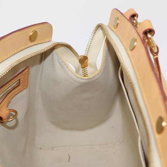 LOUIS VUITTON Monogram Vernis Blair MM Hand Bag Beige M90180 LV Auth BA10195