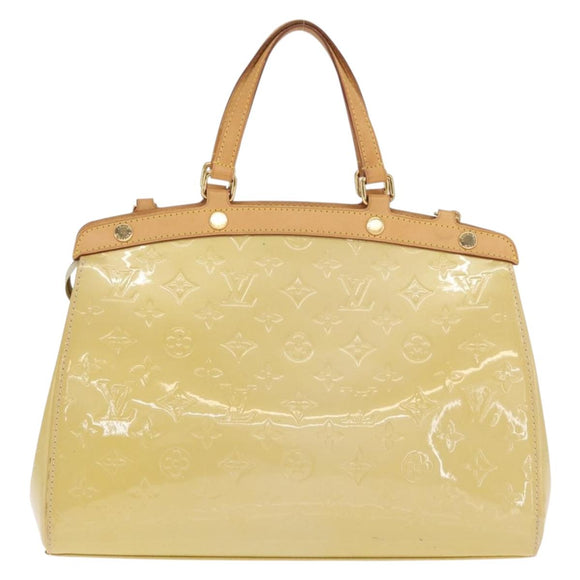 LOUIS VUITTON Monogram Vernis Blair MM Hand Bag Beige M90180 LV Auth BA10195