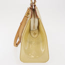 LOUIS VUITTON Monogram Vernis Blair MM Hand Bag Beige M90180 LV Auth BA10195-3