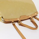 LOUIS VUITTON Monogram Vernis Blair MM Hand Bag Beige M90180 LV Auth BA10195-6