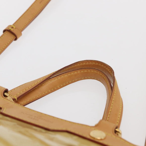 LOUIS VUITTON Monogram Vernis Blair MM Hand Bag Beige M90180 LV Auth BA10195
