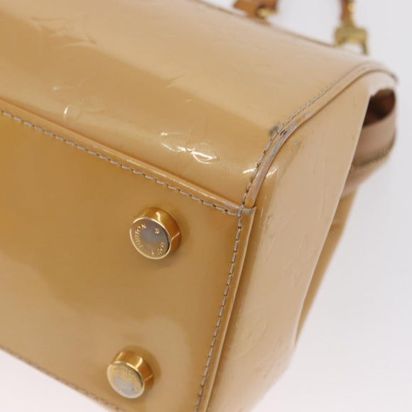 LOUIS VUITTON Monogram Vernis Blair MM Handtas Rose Velur M91588 Auth BA10196