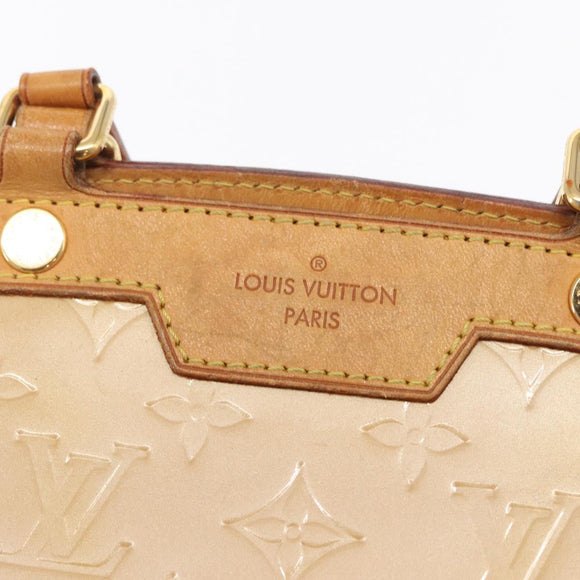 LOUIS VUITTON Monogram Vernis Blair MM Handtas Rose Velur M91588 Auth BA10196