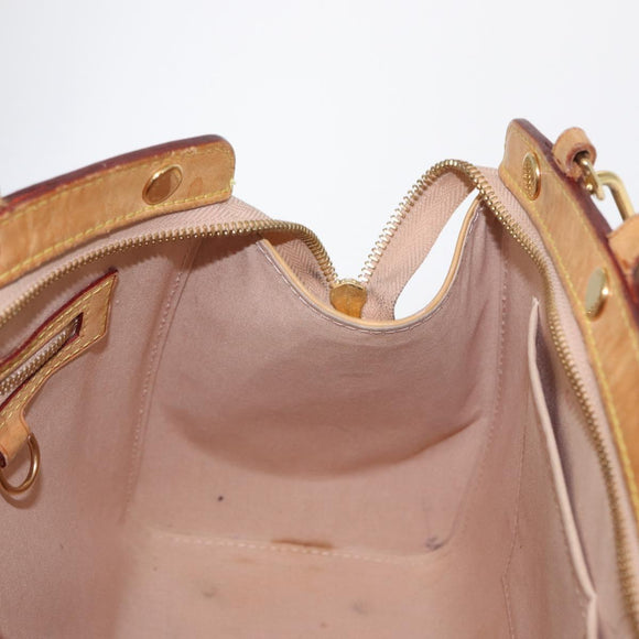 LOUIS VUITTON Monogram Vernis Blair MM Handtas Rose Velur M91588 Auth BA10196