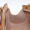 LOUIS VUITTON Monogram Vernis Blair MM Handtas Rose Velur M91588 Auth BA10196-22