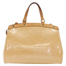 LOUIS VUITTON Monogram Vernis Blair MM Handtas Rose Velur M91588 Auth BA10196-2
