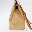 LOUIS VUITTON Monogram Vernis Blair MM Handtas Rose Velur M91588 Auth BA10196-4