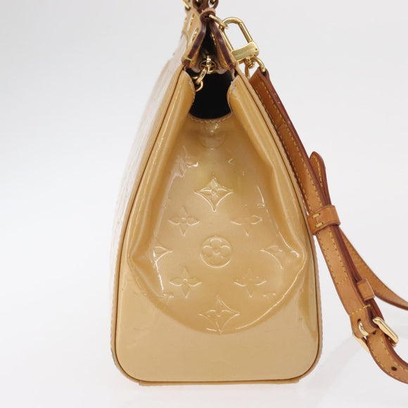 LOUIS VUITTON Monogram Vernis Blair MM Handtas Rose Velur M91588 Auth BA10196