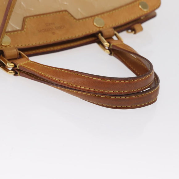 LOUIS VUITTON Monogram Vernis Blair MM Handtas Rose Velur M91588 Auth BA10196