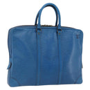 LOUIS VUITTON Epi Porte Documents Voyage Business Bag Blue M41144 Auth BA10197-1