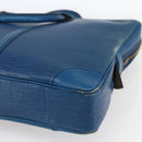 LOUIS VUITTON Epi Porte Documents Voyage Business Bag Blue M41144 Auth BA10197-16