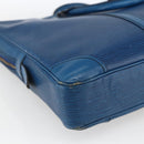 LOUIS VUITTON Epi Porte Documents Voyage Business Bag Blue M41144 Auth BA10197-17