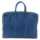 LOUIS VUITTON Epi Porte Documents Voyage Business Bag Blue M41144 Auth BA10197-2