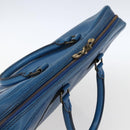 LOUIS VUITTON Epi Porte Documents Voyage Business Bag Blue M41144 Auth BA10197-6