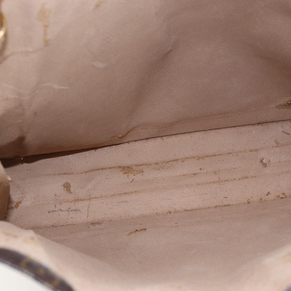 LOUIS VUITTON Monogram Sac Plat Hand Bag M51140 LV Auth BA10199