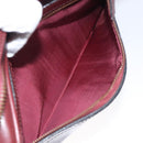 CARTIER Must Line Shoulder Bag Leather Wine Red Gold Auth BA1020-20