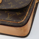 LOUIS VUITTON Monogram Cartouchiere GM Shoulder Bag M51252 LV Auth BA10210-14