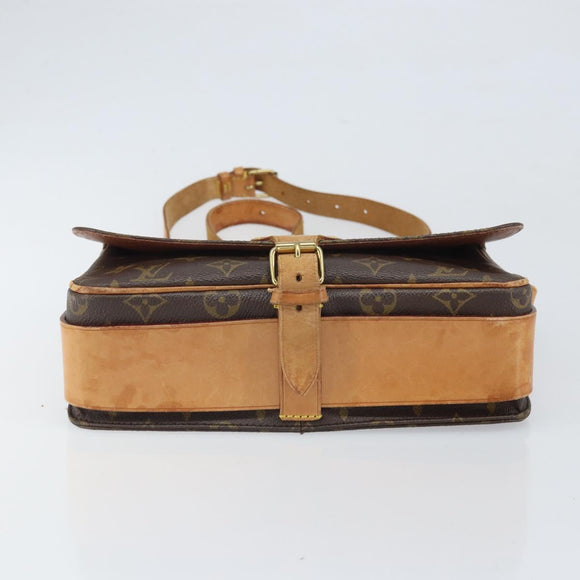 LOUIS VUITTON Monogram Cartouchiere GM Shoulder Bag M51252 LV Auth BA10210