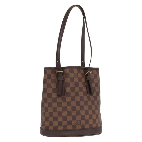 LOUIS VUITTON Damier Ebene Marais Shoulder Bag N42240 LV Auth BA10212