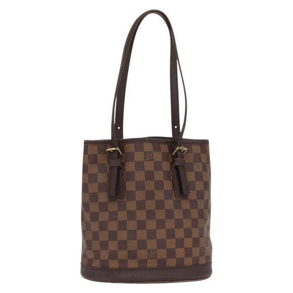 LOUIS VUITTON Damier Ebene Marais Shoulder Bag N42240 LV Auth BA10212