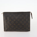 LOUIS VUITTON Monogram Clutch Bag 2 Set LV Auth BA10214-2