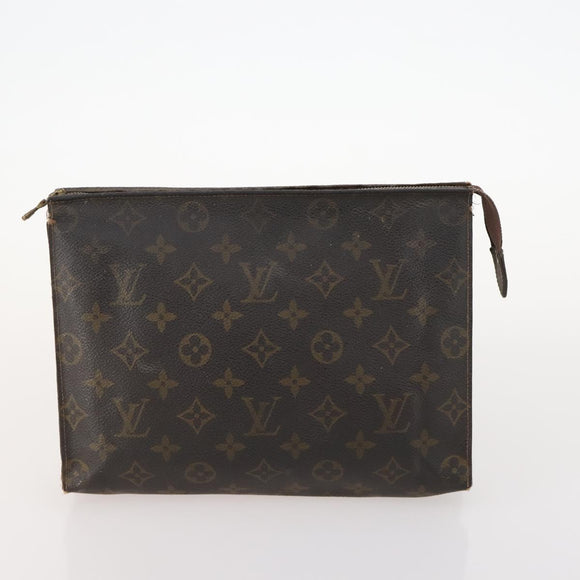 LOUIS VUITTON Monogram Clutch Bag 2 Set LV Auth BA10214