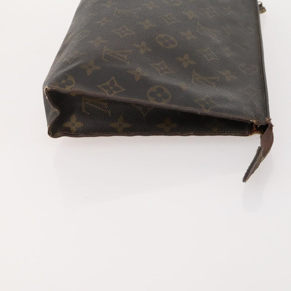 LOUIS VUITTON Monogram Clutch Bag 2 Set LV Auth BA10214