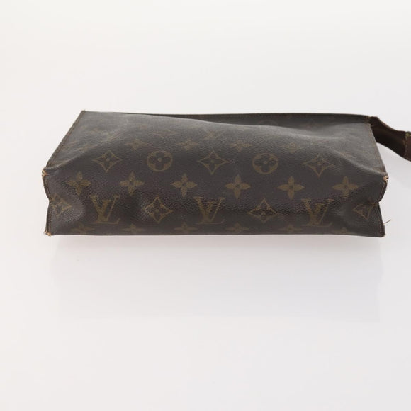 LOUIS VUITTON Monogram Clutch Bag 2 Set LV Auth BA10214