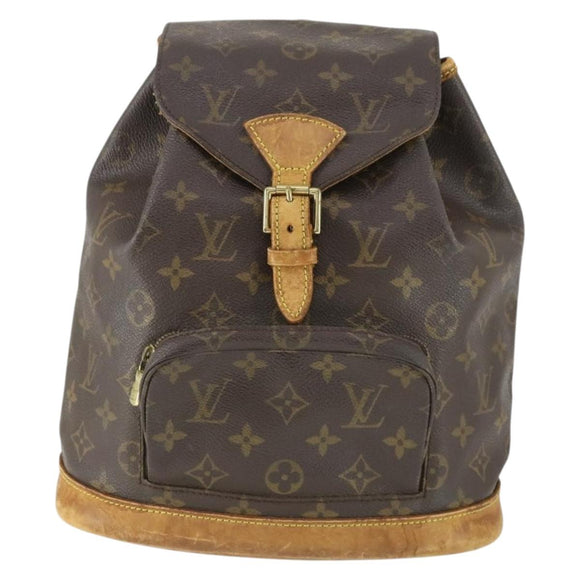 LOUIS VUITTON Monogram Montsouris MM Backpack M51136 LV Auth BA10222